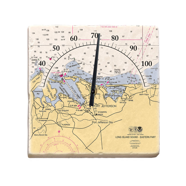 Port Jefferson, NY  - Marble Thermometer