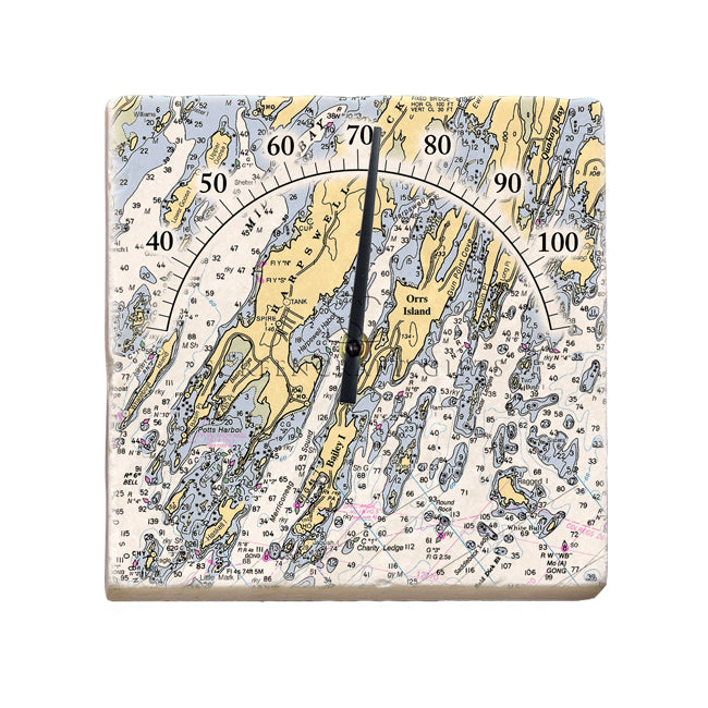 Orrs Island, ME - Marble Thermometer