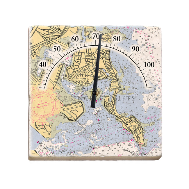 Winthrop, MA- Marble Thermometer