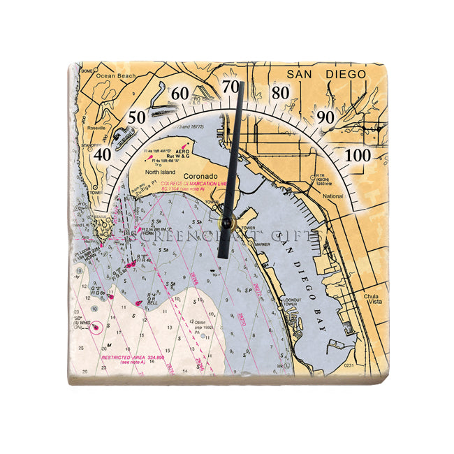 Coronado, CA-  Marble Thermometer