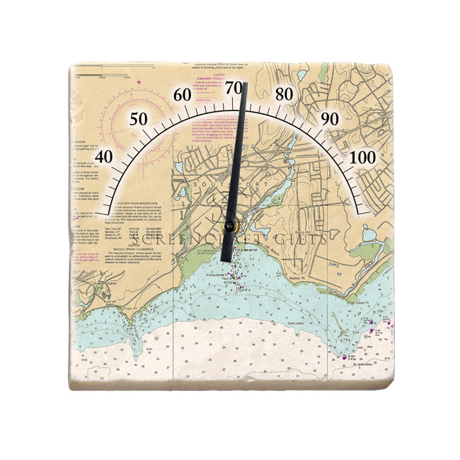 Southport, CT  - Marble Thermometer