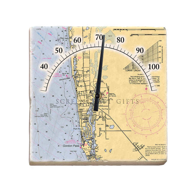 Naples, FL- Marble Thermometer