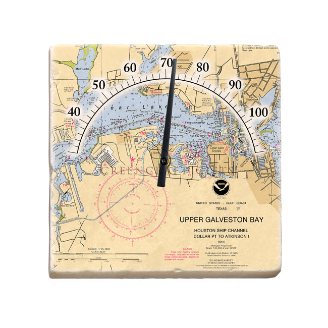 Clear Lake, TX-  Marble Thermometer