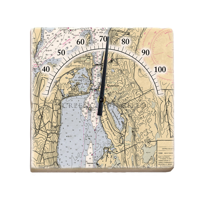 Tiverton, RI - Marble Thermometer