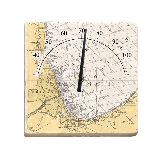 Chicago, IL -  Marble Thermometer
