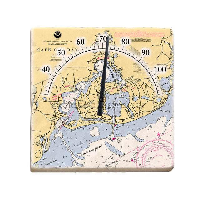 Osterville, MA - Marble Thermometer