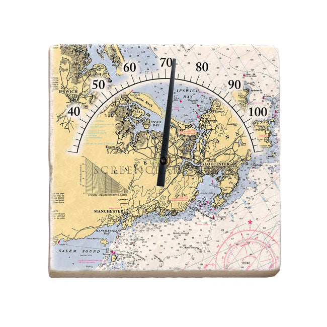 Cape Ann, MA - Marble Thermometer