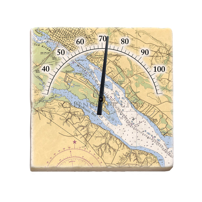 Washington, NC- Marble Thermometer