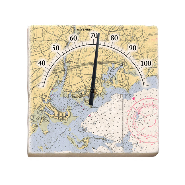 Westport, CT - Marble Thermometer