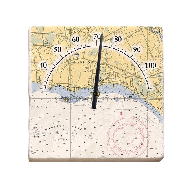 Madison, CT  - Marble Thermometer