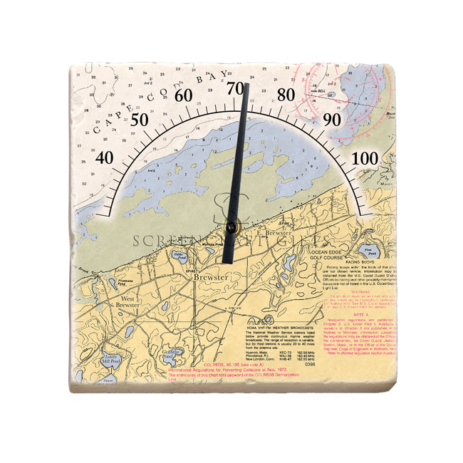 Brewster,  MA - Marble Thermometer