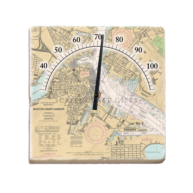 Boston, MA - Marble Thermometer