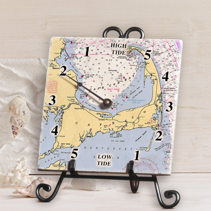 Personalized Nautical Chart Tide Clock