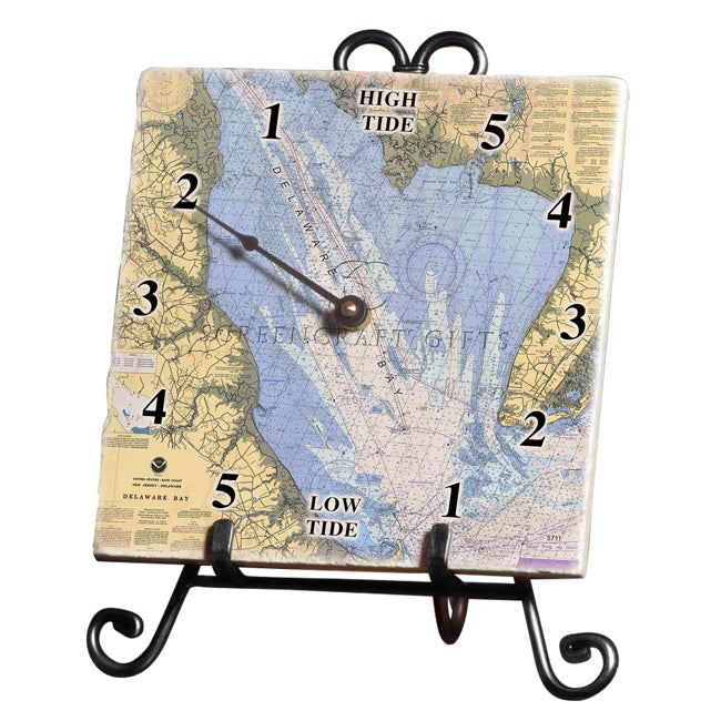 Delaware Bay- Marble Tide Clock