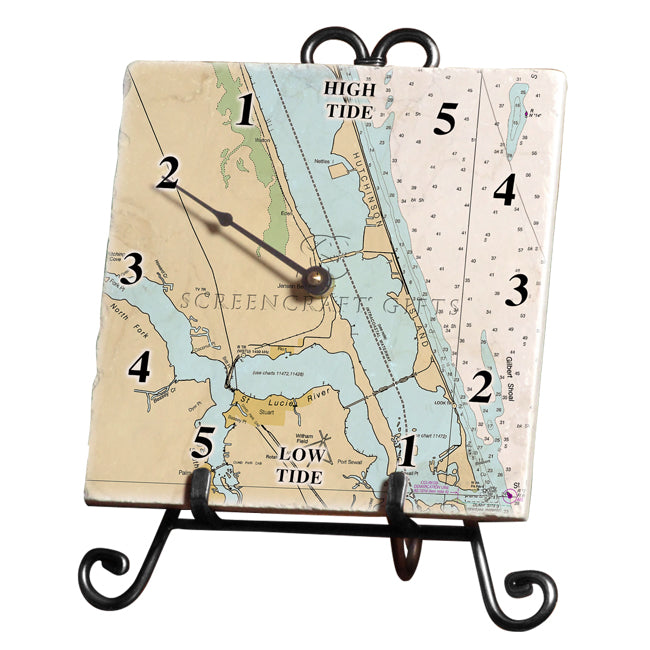 Jensen Beach, FL- Marble Tide Clock
