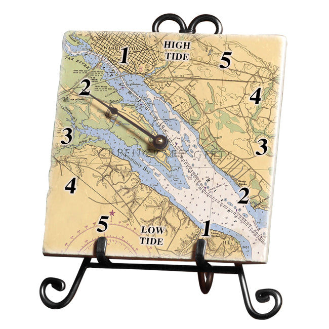 Washington, NC- Marble Tide Clock