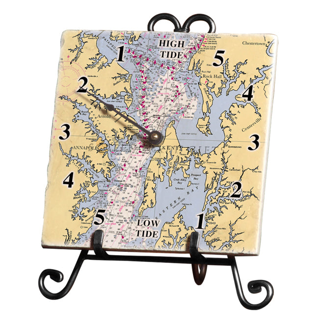Chesapeake Bay - Marble Tide Clock