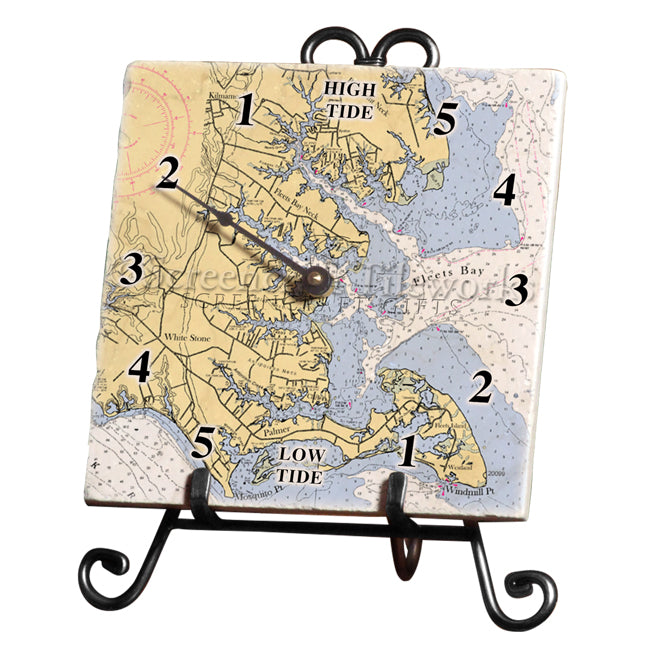 Kilmarnock, VA  - Marble Tide Clock