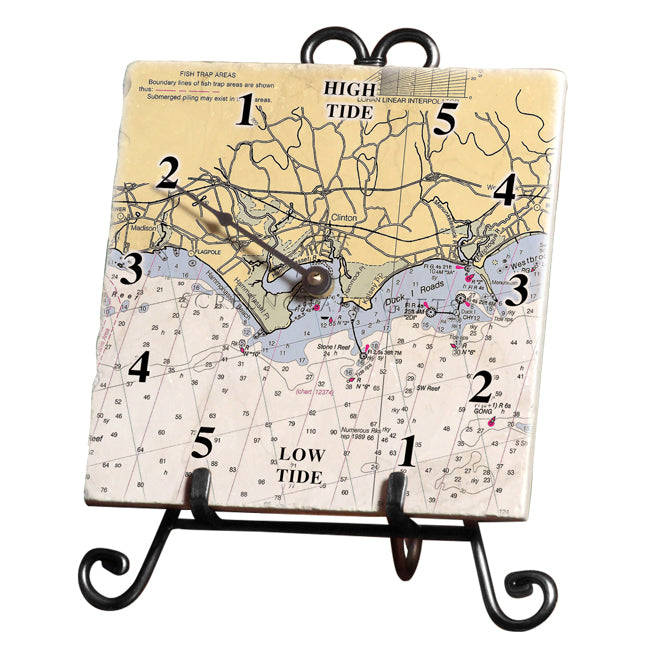 Clinton, CT - Marble Tide Clock