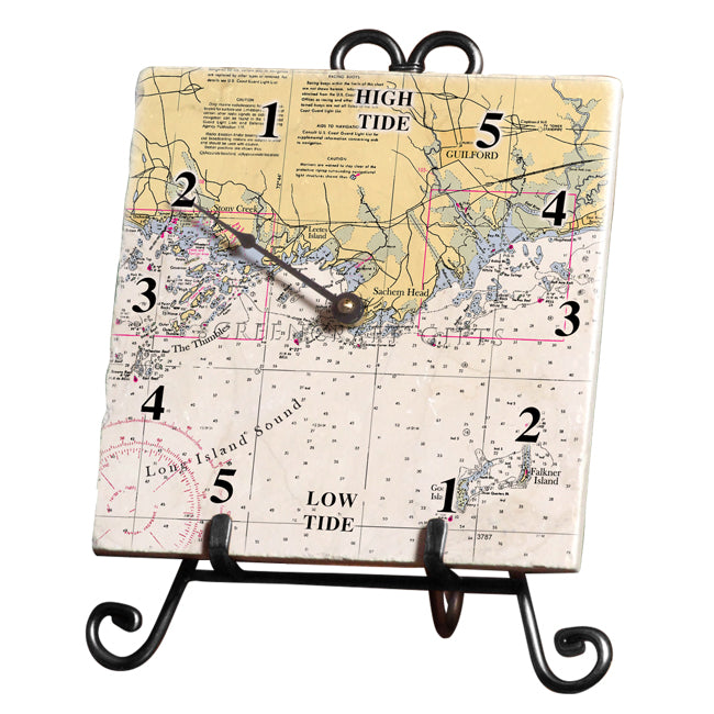 Guilford, CT - Marble Tide Clock
