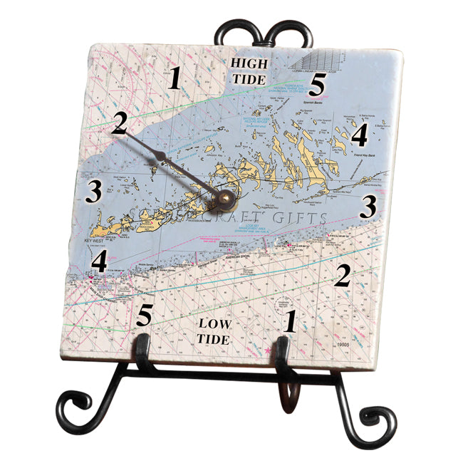 Lower Keys, FL-  Marble Tide Clock