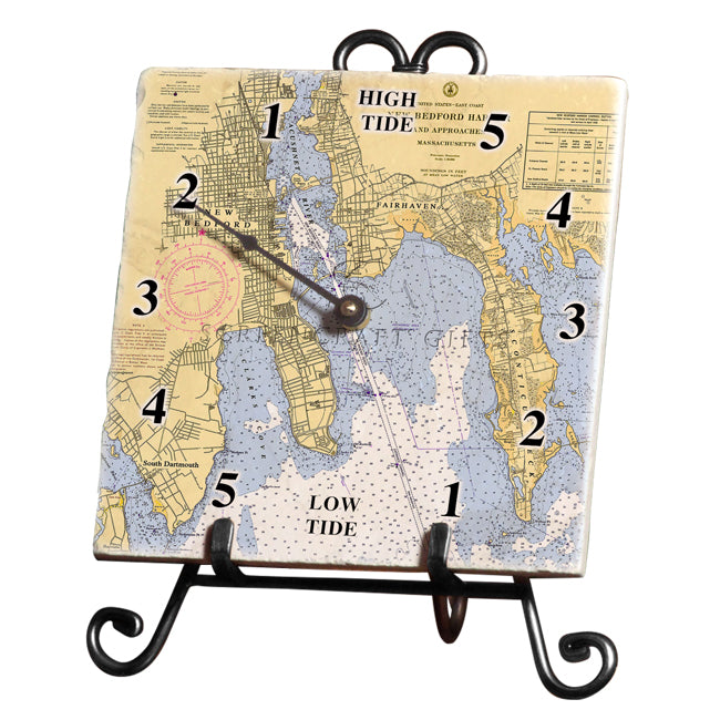 New Bedford, MA- Marble Tide Clock