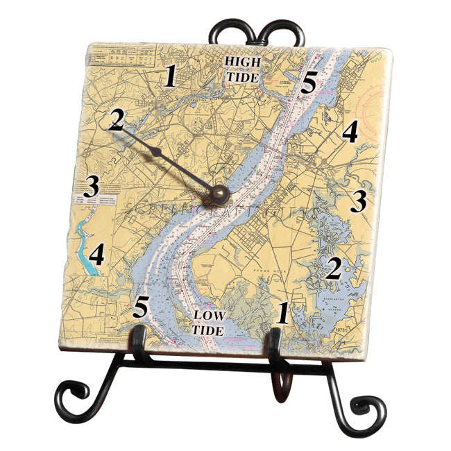 Wilmington, DE- Marble Tide Clock