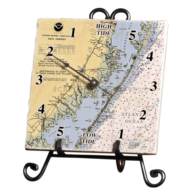 Long Beach Island, NJ- Marble Tide Clock