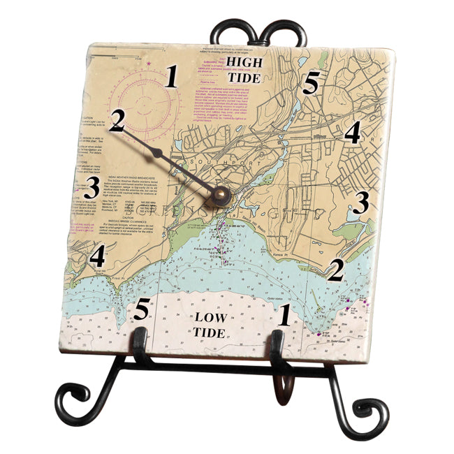 Southport, CT  - Marble Tide Clock