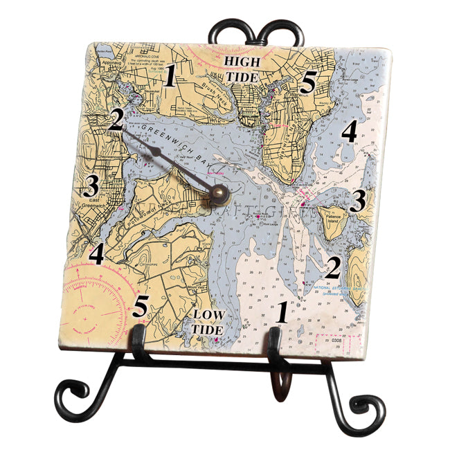East Greenwich, RI- Marble Tide Clock