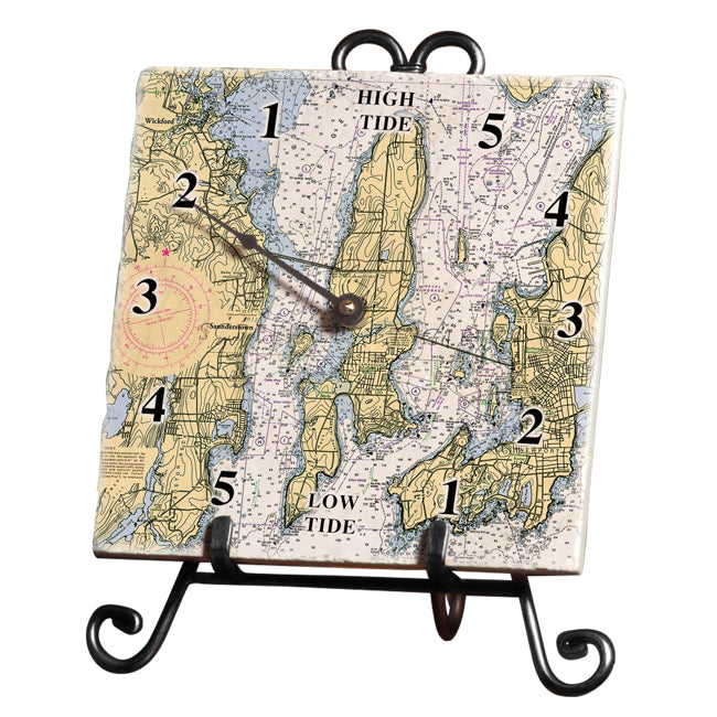 Wickford to Newport, RI- Marble Tide Clock