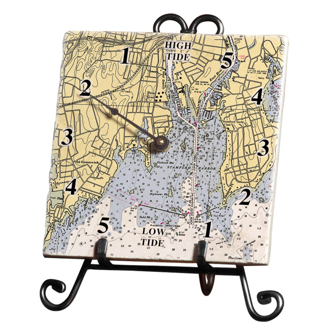 Stamford, CT - Marble Tide Clock