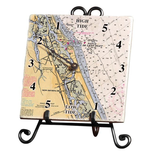 New Smyrna Beach, FL- Marble Tide Clock – ScreenCraftGifts new-smyrna-beach-fl-marble-tide-clock-screencraftgifts