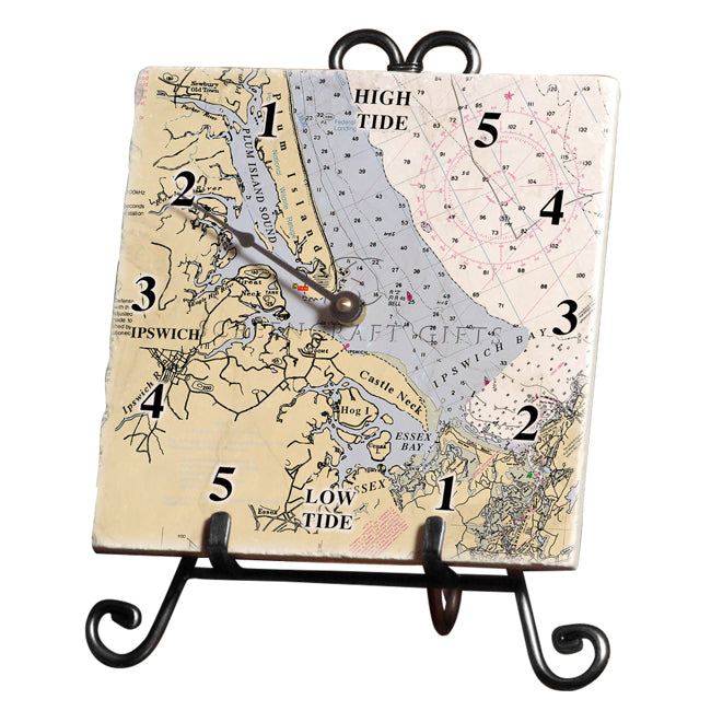 Ipswich, MA- Marble Tide Clock
