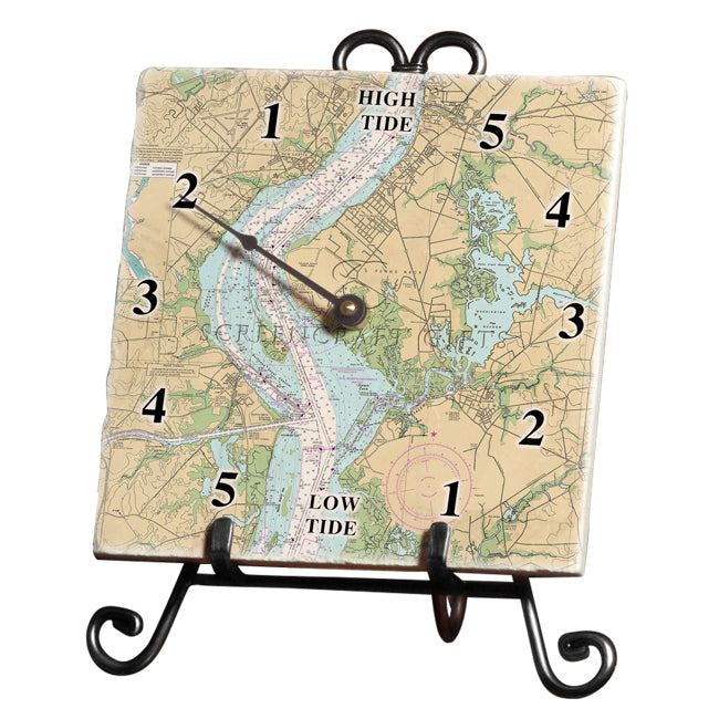 Pennsville, NJ- Marble Tide Clock