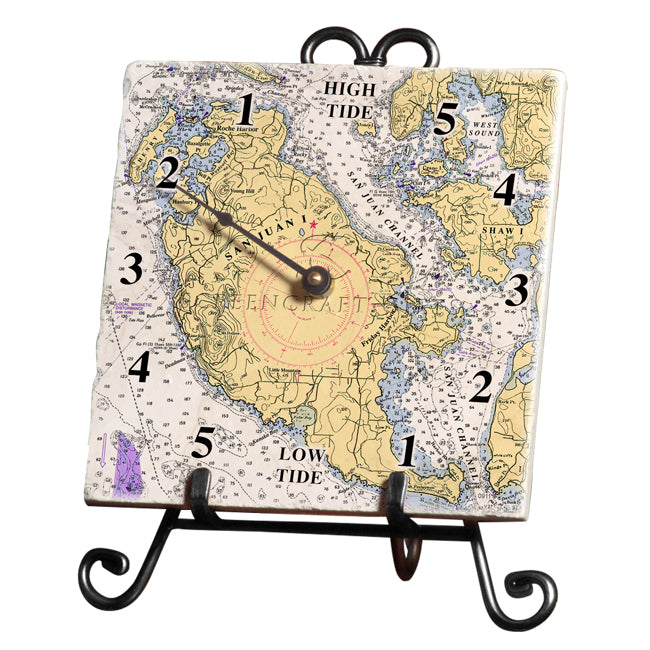San Juan Island, WA -  Marble Tide Clock