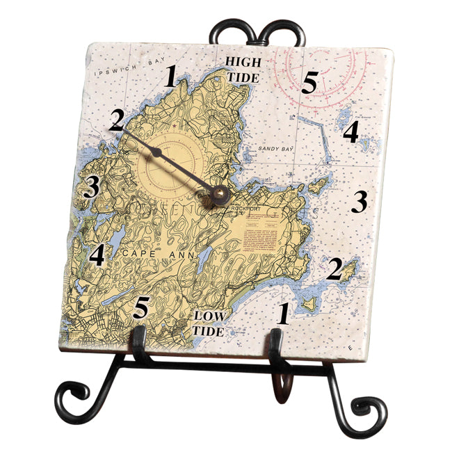 Rockport, MA- Marble Tide Clock