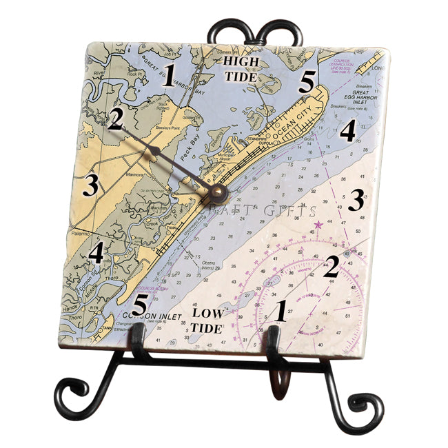 Ocean City, NJ- Marble Tide Clock
