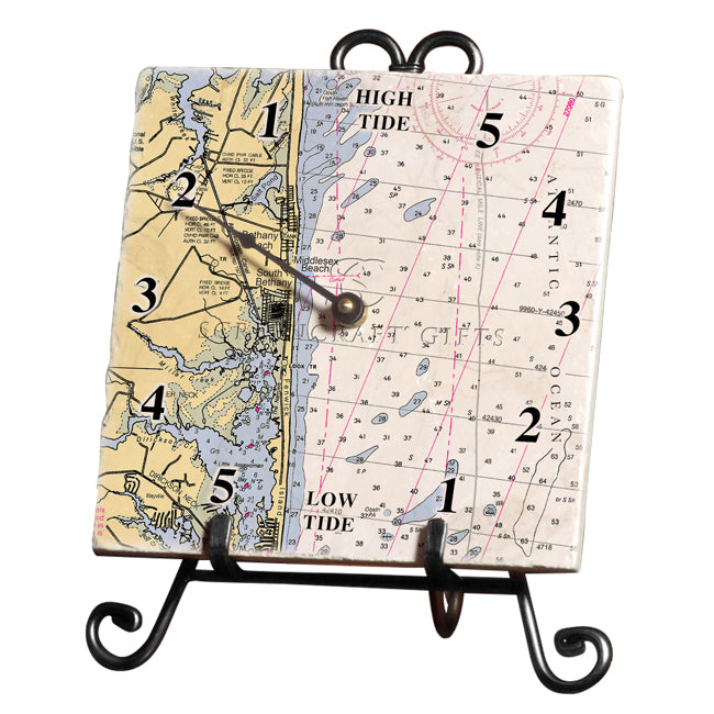 Bethany Beach, DE Marble Tide Clock