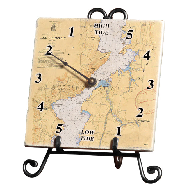 Westport, NY-  Marble Tide Clock