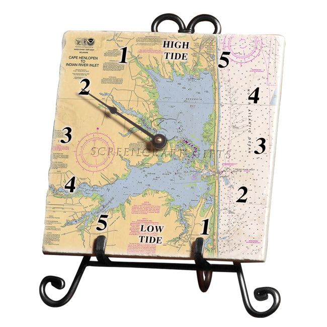 Rehoboth Beach, DE- Marble Tide Clock