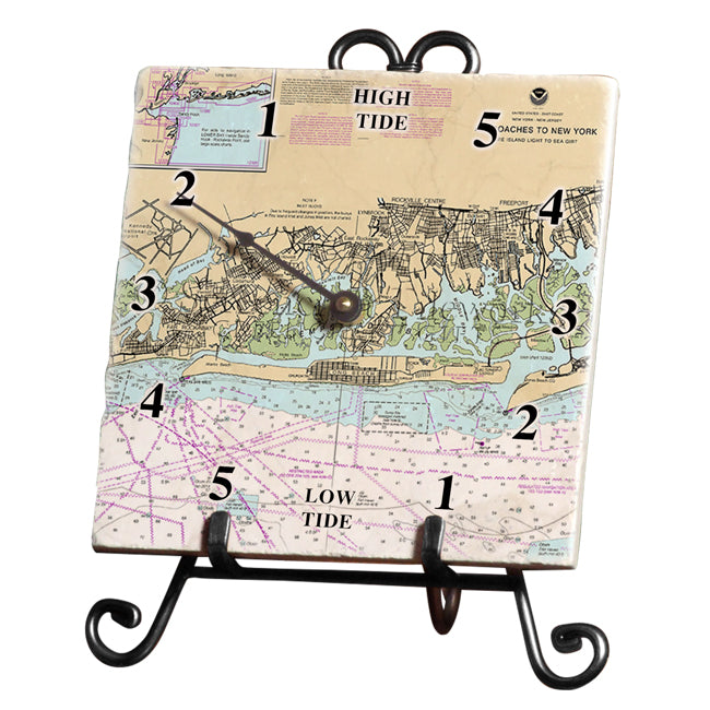 Long Beach, NY- Marble Tide Clock