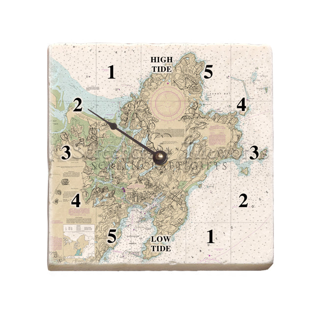Gloucester, MA - Marble Tide Clock