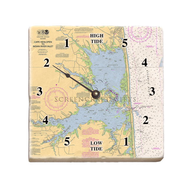 Rehoboth Beach, DE- Marble Tide Clock