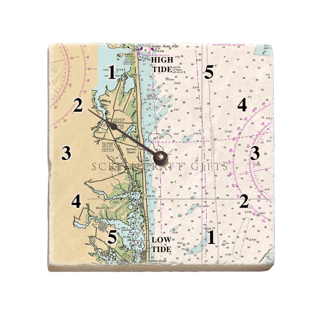 Bethany Beach, DE- Marble Tide Clock