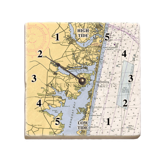 Point Pleasant, NJ- Marble Tide Clock