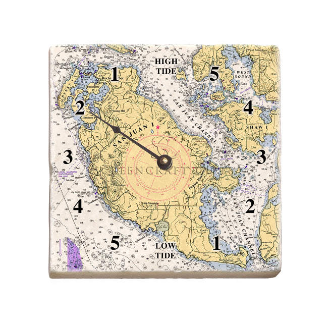 San Juan Island, WA -  Marble Tide Clock