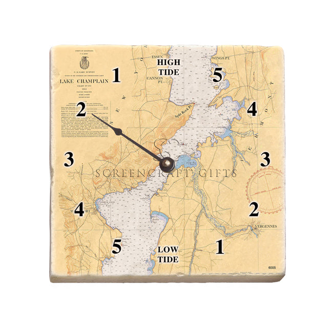 Westport, NY-  Marble Tide Clock