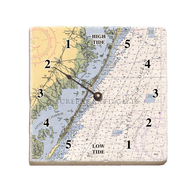 Long Beach Island, NJ- Marble Tide Clock