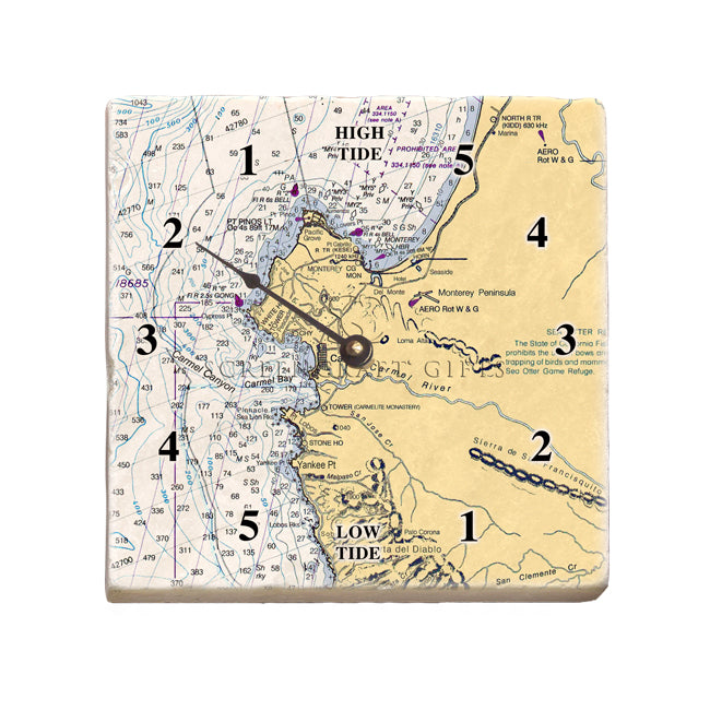 Carmel, CA -  Marble Tide Clock
